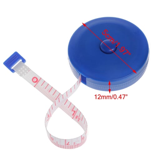 2 X RETRACTABLE SOFT TAPE MEASURE MEASURING TAPE 1.5M 5FT 60 SEWING TAILOR  BODY