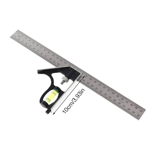 Adjustable Sliding Combination Square Ruler Level Measuring Tool 300mm  (12) - buy Adjustable Sliding Combination Square Ruler Level Measuring  Tool 300mm (12): prices, reviews