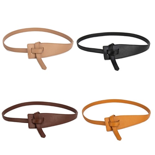 1pc Kids' Gold Letter Buckle Pu Waist Belt