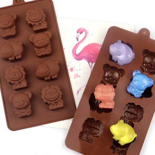 3d Bears Silicone Mold. Food Mold for Chocolate. Craft Mold for