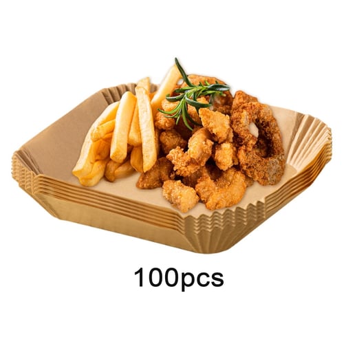 Air Fryer Disposable Paper Pads Air Fryer Liners Square Baking Papers for  Baking 