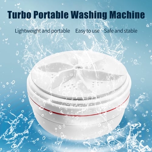 Ultrasonic Turbo Washing Machine Laundry Portable Travel Washer Air Bubble  And Rotating Mini Washing Machine Mini Washing