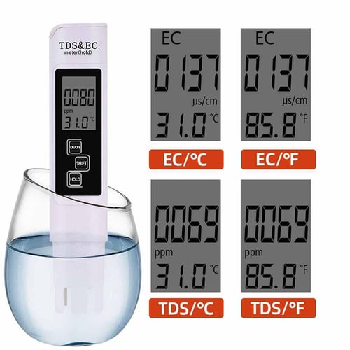 3-in-1 TDS PPM Meter Home Drinking Water Quality Test Pen EC Meter  Thermometer