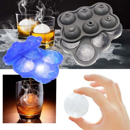 14 Holes Small Round Ice Cube Tray Sphere Ice Ball Maker Silicone Mold with  Lid