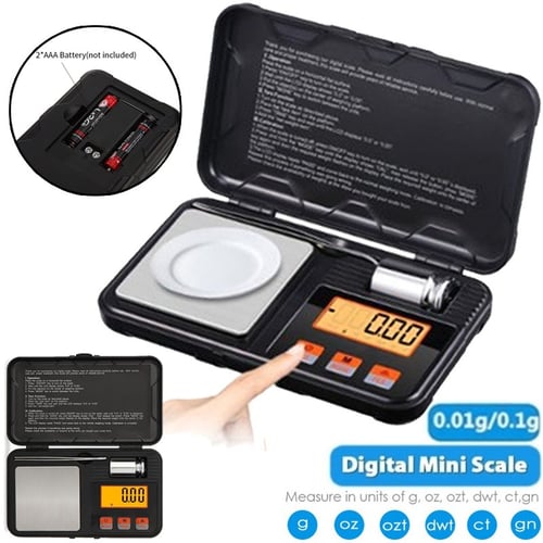 Mini Pocket Lighter Scale 100g/200g Precision Digital Scales for For  Jewelry Diamond Reloading Kitchen 0.01 Weight Electronic Scale