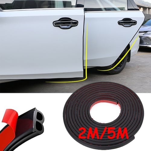 Rubber 3-Layer Car Door Seal Strips Sound Insulation Weatherstrip  Accessories 5M 