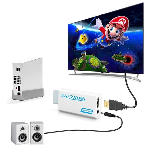 Конвертер Wii в HDMI Конвертер Конвертер Разъем 1080P Расширенная обработка  сигнала Без потери передачи Adpter для ПК HDTV Монитор Дисплей - купить  Конвертер Wii в HDMI Конвертер Конвертер Разъем 1080P Расширенная обработка