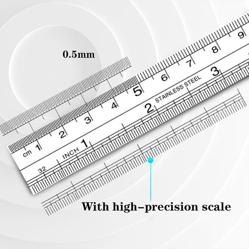 PDTO New Right Angle Ruler Stainless Steel Measuring Tools for