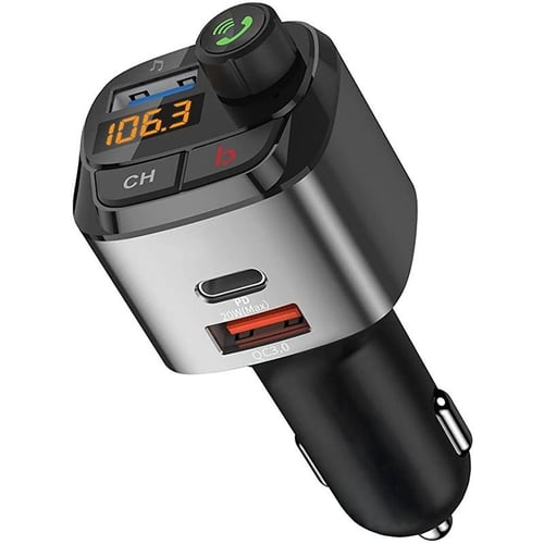  5.0 FM Transmitter Bluetooth Car Adapter, Wireless