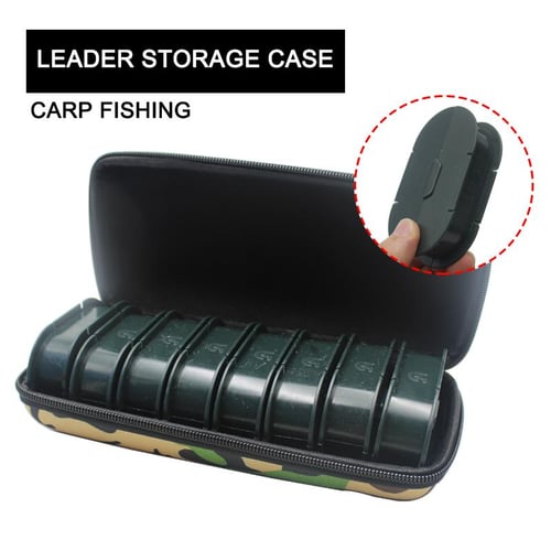 1Box Carp Fishing Tools Leader Storage Case Box Plastic Slot To