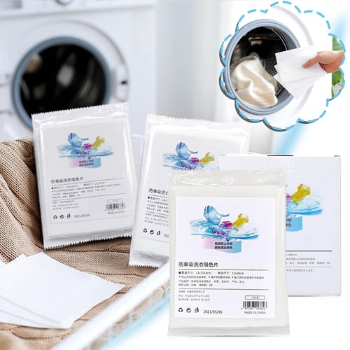 50pcs/pack Color Catcher Sheets for Laundry Washing Piece Color Absorption  Sheet
