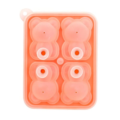 3D Cute Ice Cube Molds Non Stick Penguin Silicone Ice Cube Tray