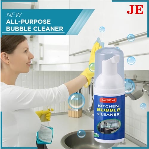  Bubble Cleaner Foaming Heavy Oil Stain Cleaner, All Purpose Bubble  Cleaner Kitchen Deep Cleaning Spray, All-purpose Rinse-free Cleaning Spray,  Stubborn Grease & Grime Remover Bubble Spray （2PC） : Health & Household
