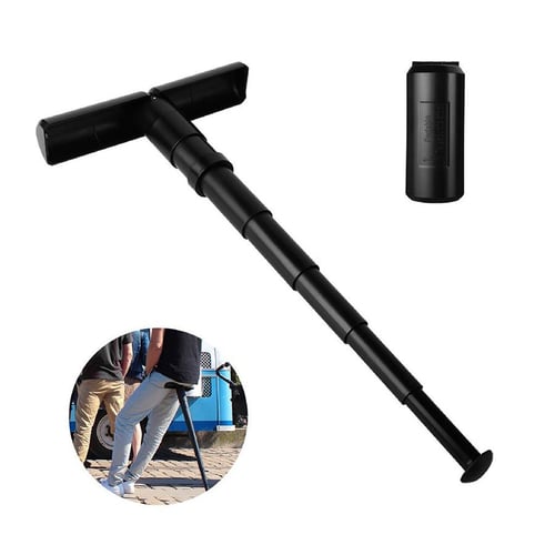 Adjustable Walking Cane With Rubber Tip Ergonomic Aluminum Alloy