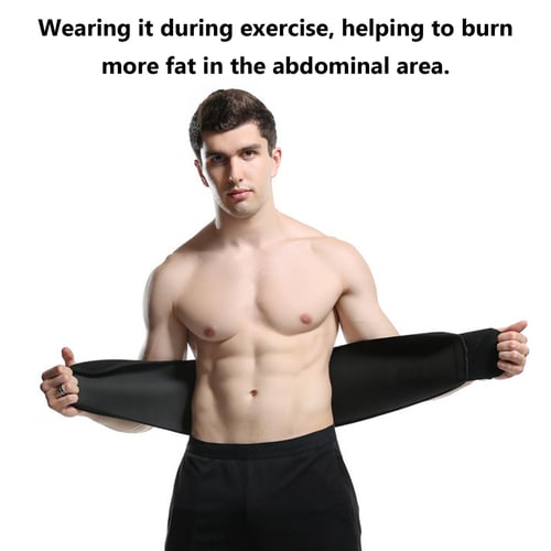 Men's Sweat Waist Trainer Body Shaper Girdle Belt Belly Fat Burner Tummy  Corset