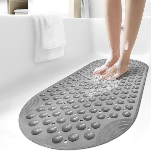 PVC Breathable Non-slip Bathroom Bathtub Mat, with Suction Cup and