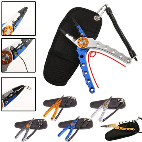 Aluminium Alloy Fishing Pliers Scissors Split Ring Plier