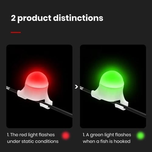 1 Pcs Fishing Bite Alarm Night Fishing Accessories Smart Reminder LED Light Fish Bait