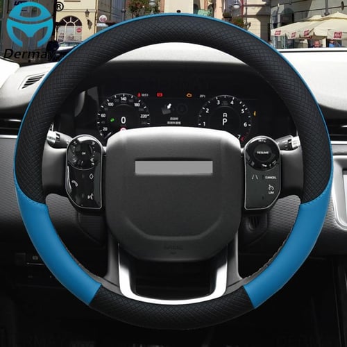 100% DERMAY Brand Leather Car Steering Wheel Cover Sport Anti-Slip for BMW  E46 3 Series Tuning Funda Volante Auto - buy 100% DERMAY Brand Leather Car  Steering Wheel Cover Sport Anti-Slip for