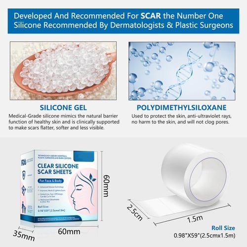 Scars Removal Stickers Self-adhesive Silicone Scar Tape Scar