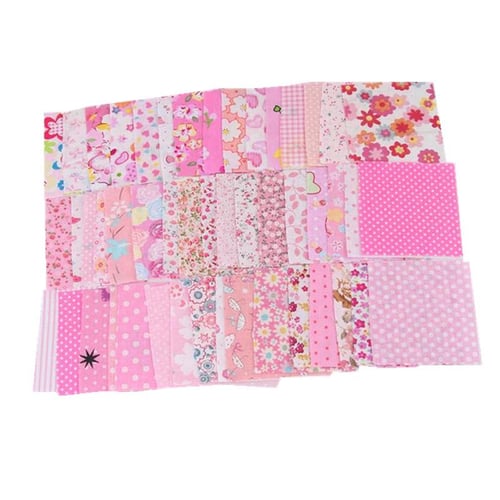  10 Pieces 20 x 20 Inch Cotton Fabric Quilting Floral Patchwork  Pink Fabric Square Bundles Fabric for Sewing DIY Crafts Handmade Bags  Clothing, Various Patterns : Arts, Crafts & Sewing