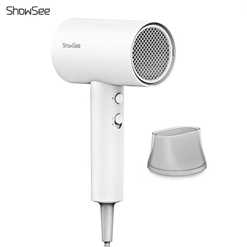 Xiaomi SHOWSEE Anion Hair Dryer Portable Diffuser For Hair Dryer Ion  Professional Hairdressing Blow Dryer 1800W Blower Hairdryer