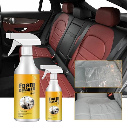 120ml Foam Cleaner Spray,Multifunctional Cleaning Spray Leather  Decontamination Foam Cleaner All-Purpose Foam Cleaner For Car 