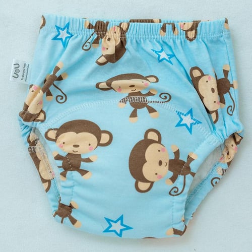 3PC Waterproof Reusable Cotton Baby Training Pants Infant Shorts