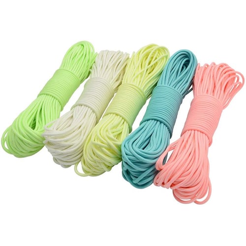 Outdoor Multi-Function Spool 9-core Paracord Rope 4mm Thick Binding Rope  Clothesline Tent Wind Rope Climbing Rope