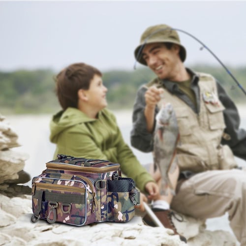 Kingdom Waist Shoulder Fishing Bags 9L 681g Multifunctional Lure Baits or  Reel Fishing Tackle Bag -21