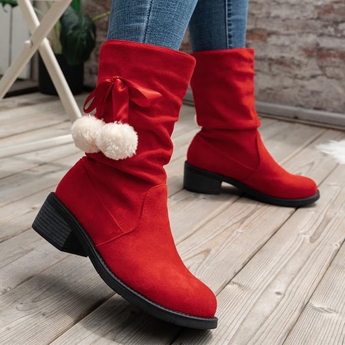 Ankle Boots Plus Size Snow Boots Wide Calf Fashion Women Large