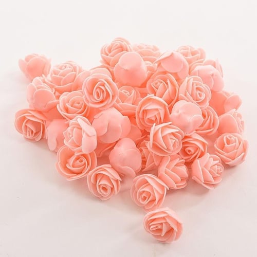 100 Pcs/lot Glitter Flowers Foam Rose Heads Flower Decoration Foam