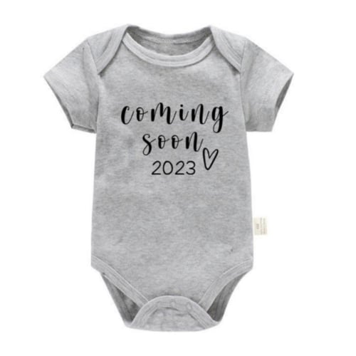 Baby Announcement Onesies Coming Soon 2023 Newborn Baby Bodysuits