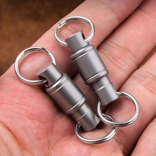 5x PCS - Quick Release Keychain Dual Detachable Pull Apart Key Ring Fob  Holder