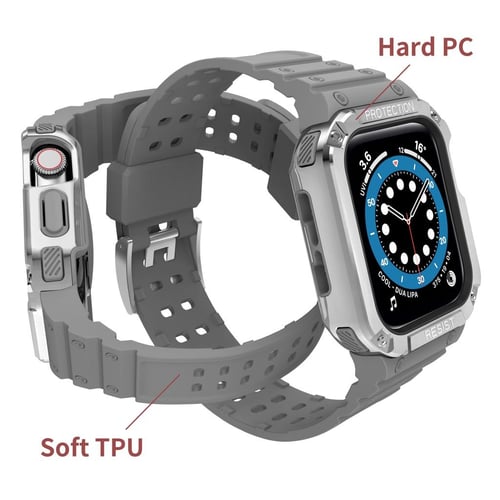 Trendy Clear Soft TPU Watchbands For Apple Watch Series 8/7/6/5/4