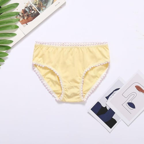 6Pcs/Lot Girls Solid Color Underwear Kids Panties Children Short