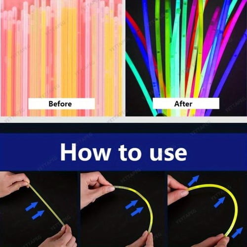 20/50/100pcs Party Fluorescence Light Glow Sticks Bracelets