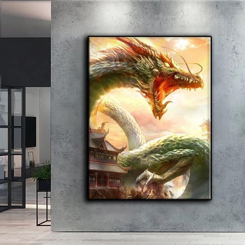 Stitch Diamond Painting Kits Diamond Painting Stitch With Dragon Carton  Diamond Art Stitch For Home Decor 12*16