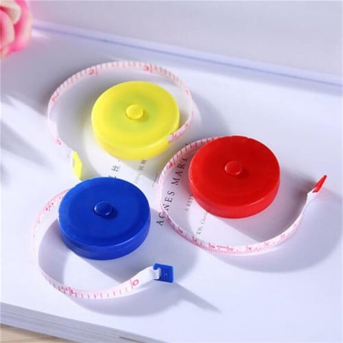 2 X RETRACTABLE SOFT TAPE MEASURE MEASURING TAPE 1.5M 5FT 60 SEWING TAILOR  BODY