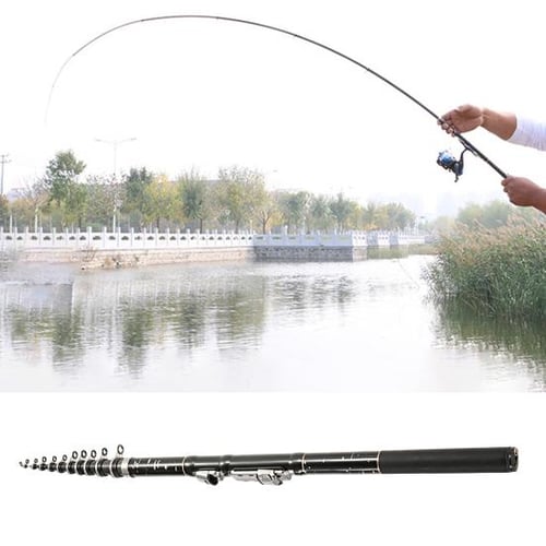 1.8/2.1/2.4/2.7/3/3.6m Compact Portable Carbon Fiber Travel Fishing Rod  Collapsible Freshwater Saltwater Pole Gear - купить 1.8/2.1/2.4/2.7/3/3.6m  Compact Portable Carbon Fiber Travel Fishing Rod Collapsible Freshwater  Saltwater Pole Gear в Ташкенте и