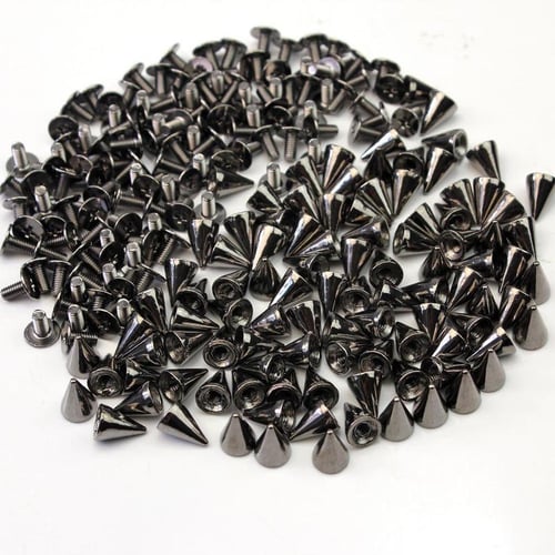 20 Sets Silver Bullet Punk Spikes,punk Rock DIY Rivet Spike Screw