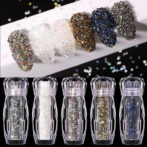 500pcs Symphony Rhinestone for Nails Bubble Bead Crystal Mixed Size Flat  Aurora Clear Gem DIY Nail Art Accessories - купить 500pcs Symphony  Rhinestone for Nails Bubble Bead Crystal Mixed Size Flat Aurora