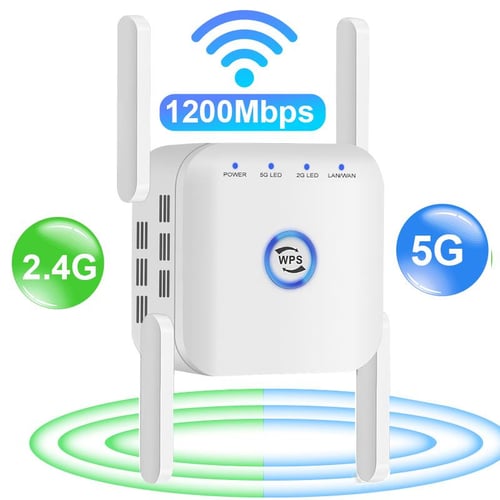 1200Mbps WiFi Repeater 2.4G Wireless Router Repetidor Long Range Signal  Extender