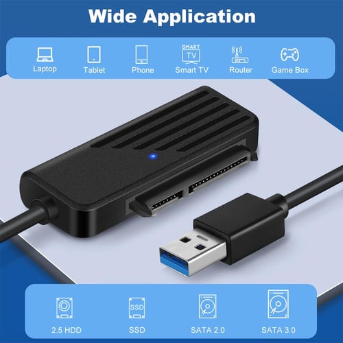 SATA to USB 3.0 Adapter Type C to SATA Cable 5Gbps High Speed Data  Transmission SATA Adapter For 2.5 Inch HDD SSD Hard Drive - buy SATA to USB  3.0 Adapter Type