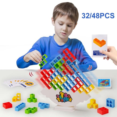 Tetra Tower Game Stacking Blocks Balance Puzzle Bricks Xmas Toys