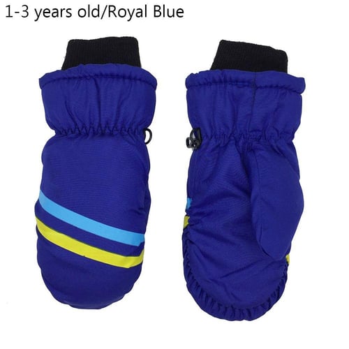 Children Kids Ski Gloves Winter Snowboard Snow Warm Glove Boys Girl  Waterproof Thicken Mittens Keep Finger Warm