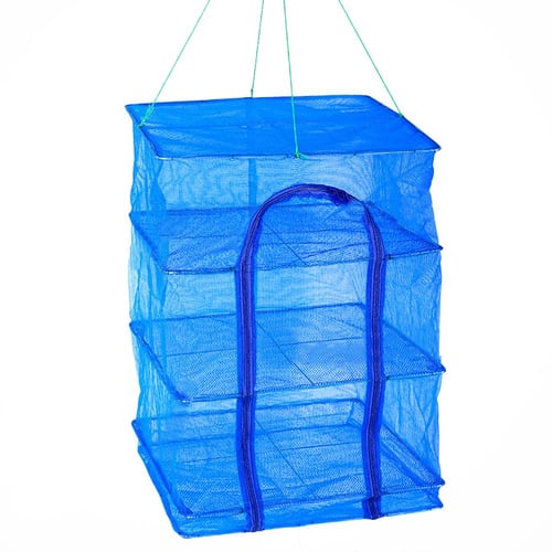 1/2/3 Layer Foldable Hanging Mesh Dryer Fruits Vegetables Drying