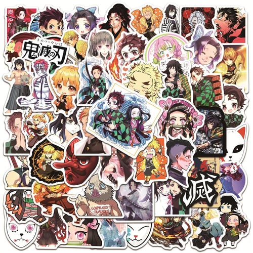 10/25/50/100Pcs Anime Demon Slayer Graffiti Sticker For Refrigerator  Computers Skateboard Bicycle Suitcase Water Bottle - buy 10/25/50/100Pcs  Anime Demon Slayer Graffiti Sticker For Refrigerator Computers Skateboard  Bicycle Suitcase Water Bottle