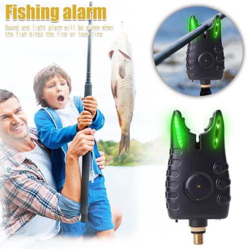Lixada Fishing Bite Alarm，Sensitive Fishing Bite Alert Sound Alarm  Sensitively,Fishing Bite Indicators with LED Lights for Daytime/Night Carp  Fishing
