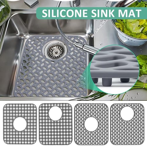 Kitchen Silicone Faucet Absorbent Mat Sink Splash Catcher Countertop  Protector Mat Draining Pad for Bathroom Kitchen Gadgets